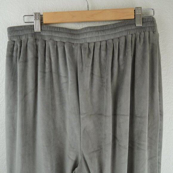 EUC Skims Velour Jogger Womens Size L Grey Lounger Athleisure Soft Zip Pocket Pa - Picture 9 of 11
